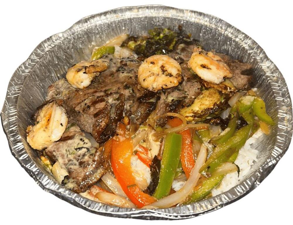 Surf 'N Turf Burrito Bowl